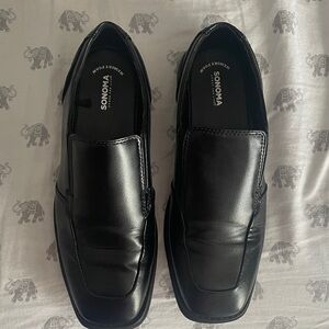 Sonoma Boy’s  Classic Black Slip-On Loafers